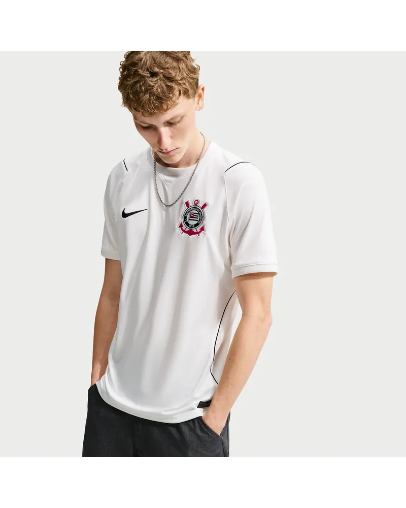 Nike S.C. Corinthians 2026/27 Stadium Home  Dri-FIT Replika-Fußballtrikot (Herren) - Weiß Weiß