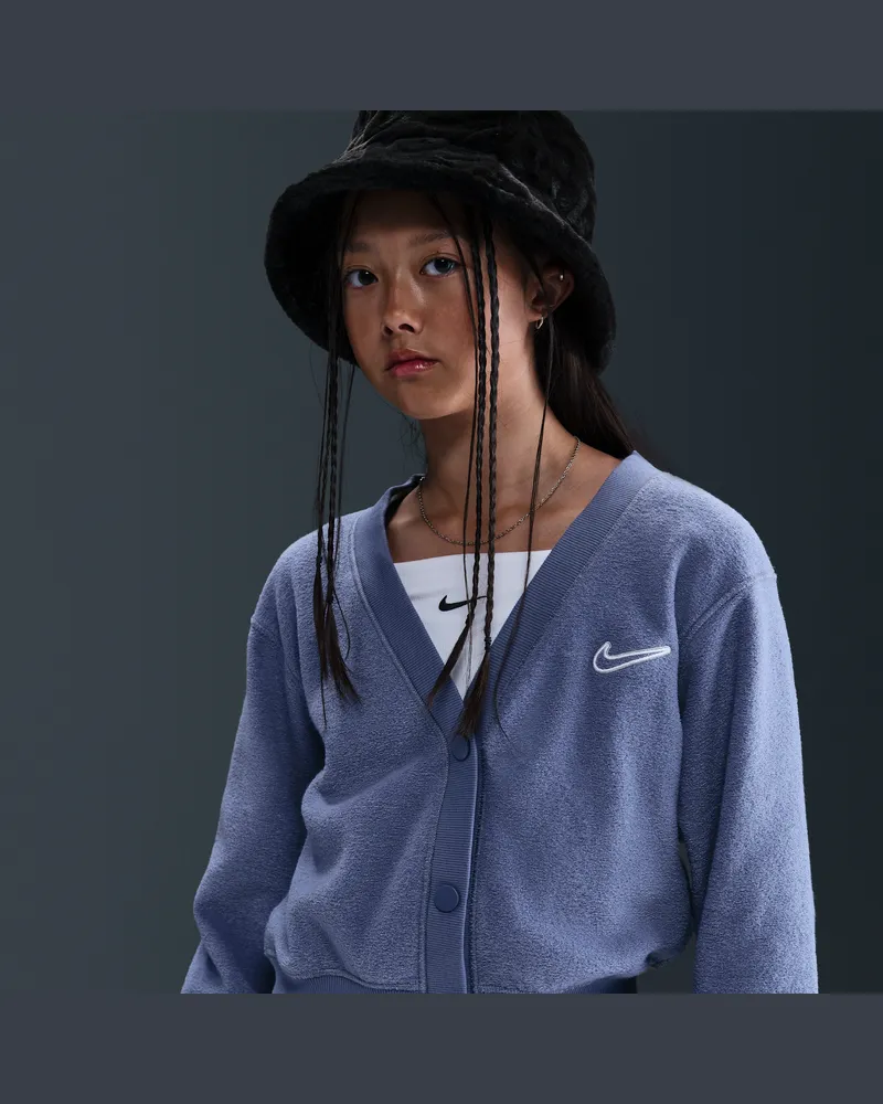 Nike Fleece-Longsleeve (ältere Kinder, Mädchen) - Blau Blau