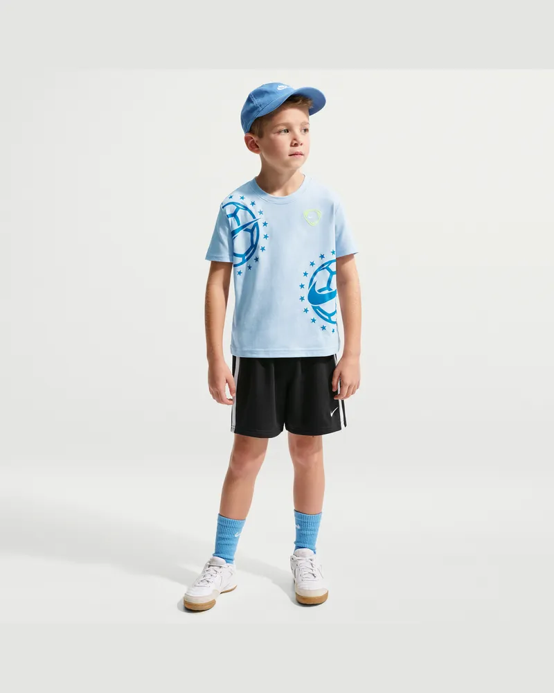 Nike Goal Mode French-Terry-Shorts für jüngere Kinder - Schwarz Schwarz