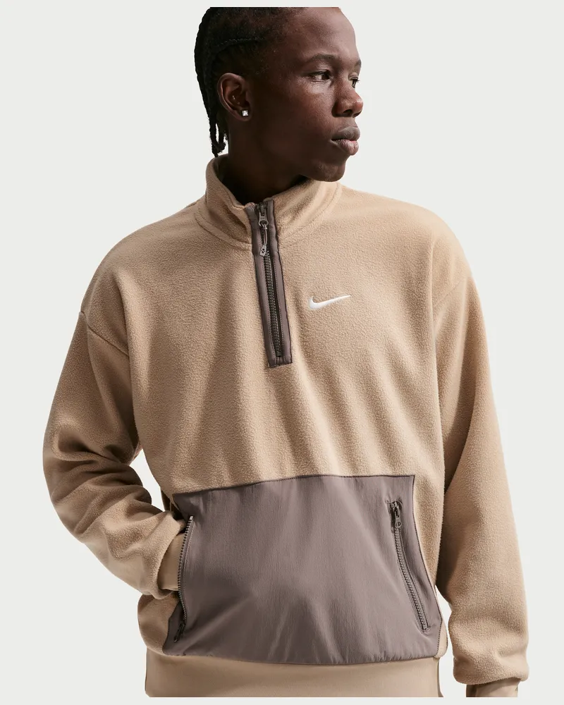 Nike Polar-Fleece-Oberteil (Herren) - Braun Braun