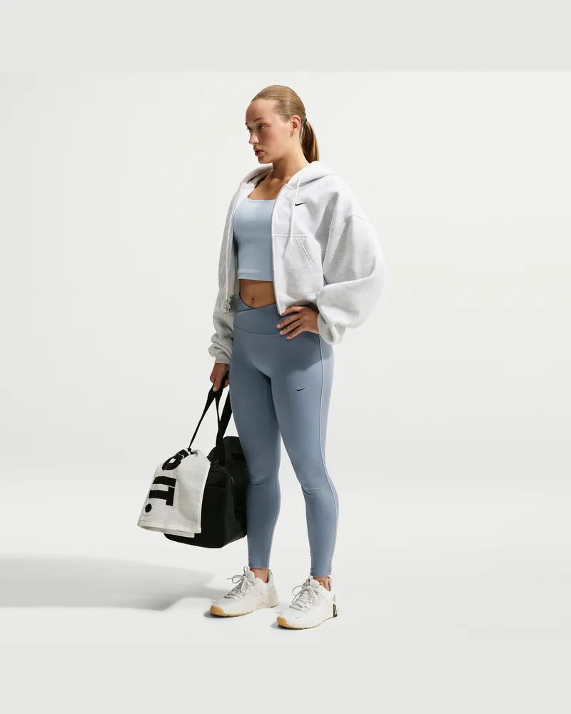 Nike One Leggings in voller Länge mit hohem Bund für Damen - Blau Blau