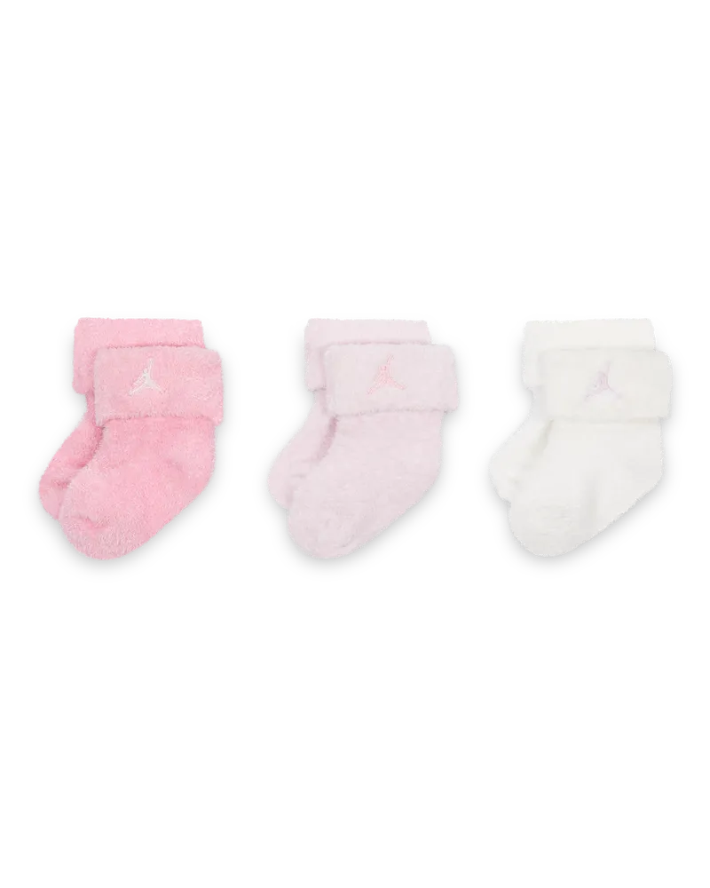 Jordan weiche und bequeme Knöchelsocken (Babys und Kleinkinder, 3 Paar) - Pink Pink