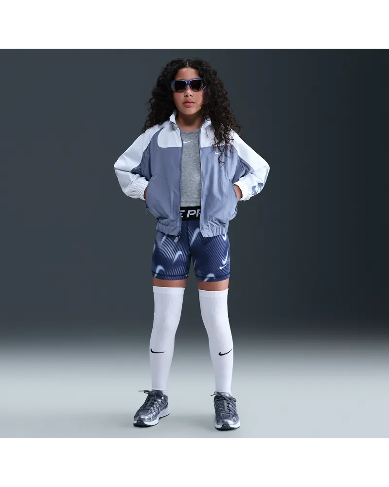 Nike Pro Dri-Fit Shorts (ca. 7,5 cm, ältere Kinder, Mädchen) - Blau Blau