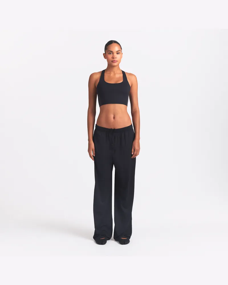 Nike SKIMS Airy Damenhose mit weitem Bein - Schwarz Schwarz