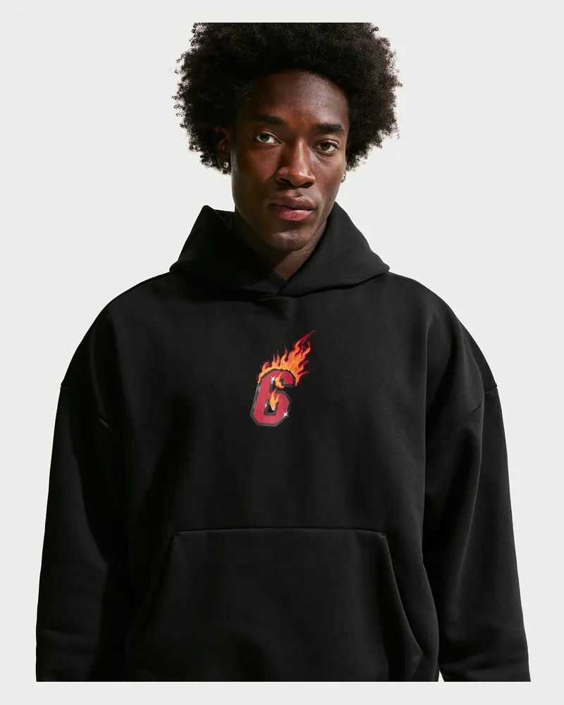 Nike LeBron "Good Intentions" Therma-FIT Basketball-Hoodie (Herren) - Schwarz Schwarz