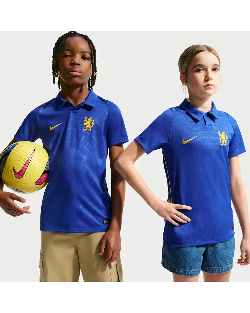 Nike FC Chelsea 2026/27 Stadion Heimspiel  Replika-Fußballtrikot mit Dri-FIT-Technologie (ältere Kinder) - Blau Blau