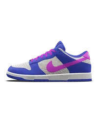 Nike Dunk Low Unlocked By You personalisierbarer Schuh - Blau Blau