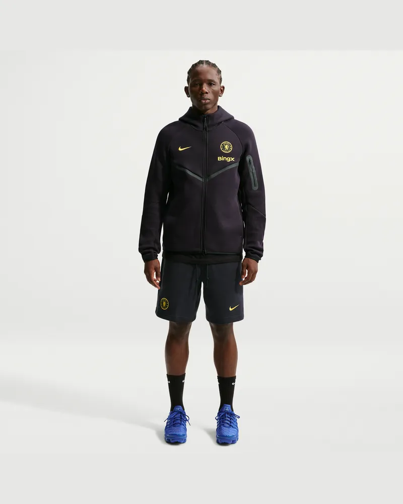 Nike FC Chelsea Tech Fleece  Football Shorts (Herren) - Blau Blau