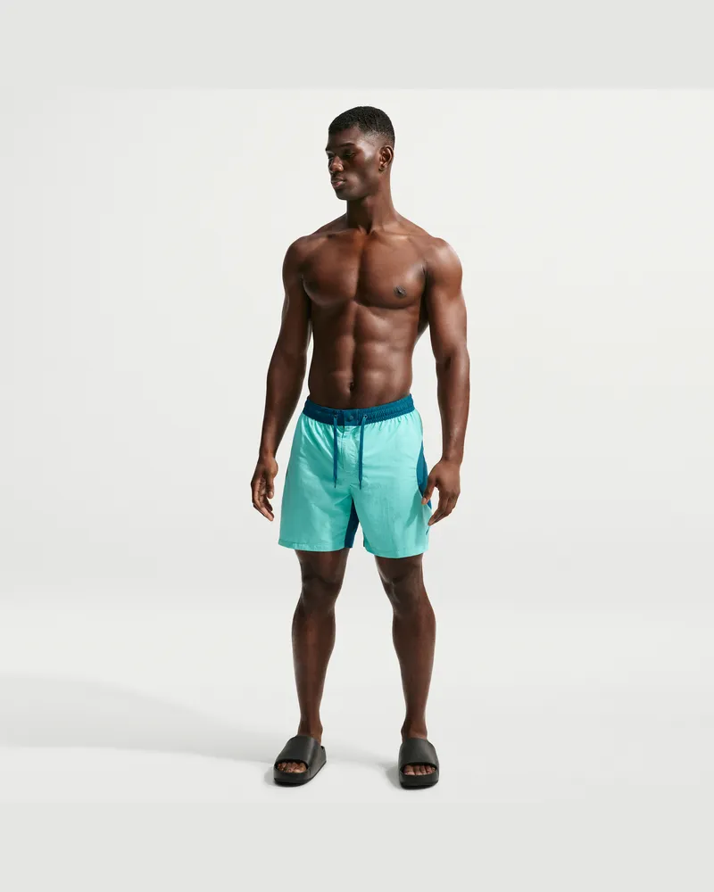 Nike Swim vollständig gefütterte Volley-Shorts (ca. 18 cm) (Herren) - Grün Grün