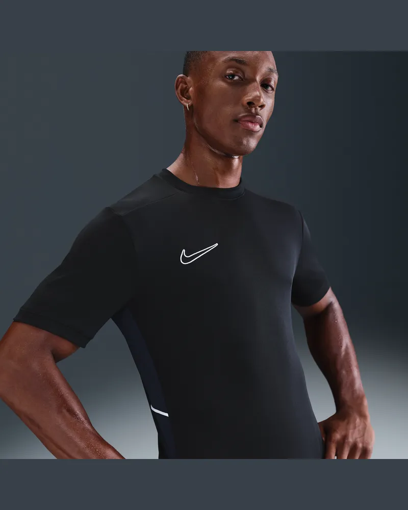Nike Academy Dri-FIT Kurzarm-Fußballoberteil (Herren) - Schwarz Schwarz