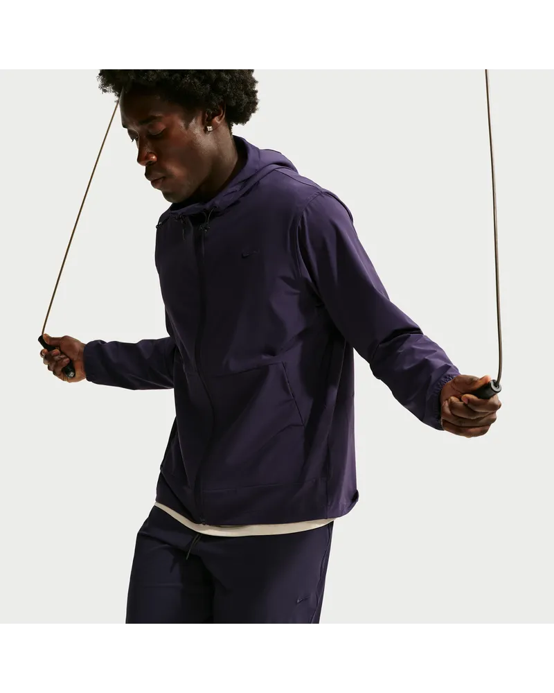 Nike Unlimited vielseitige Repel-Jacke mit Kapuze für Herren - Lila Lila