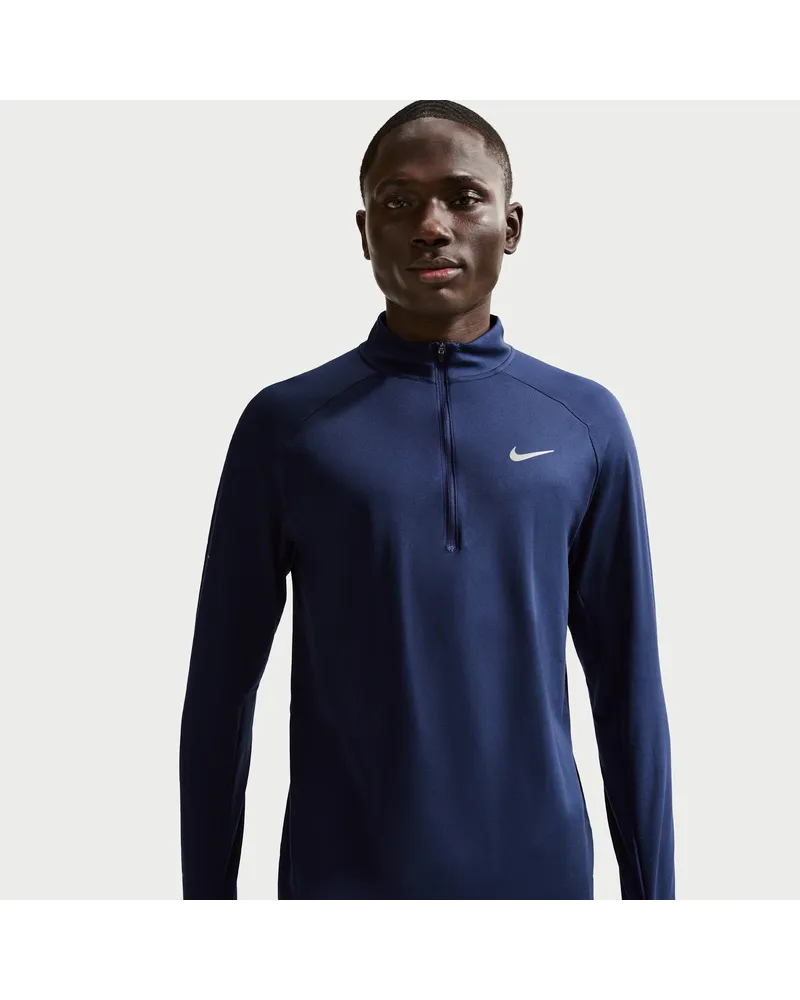 Nike Stride Dri-FIT Laufoberteil mit Viertelreißverschluss (Herren) - Blau Blau