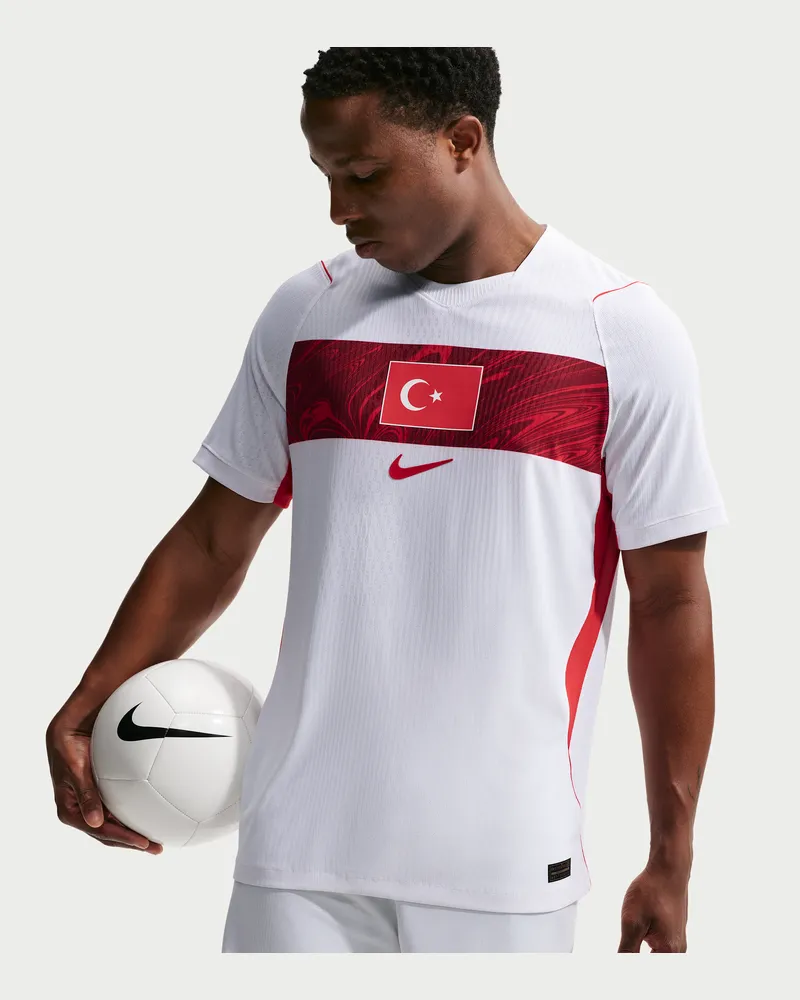 Nike Türkei 2026 Auswärtsspiel  Aero-FIT authentisches Fußballtrikot (Herren) - Weiß Weiß