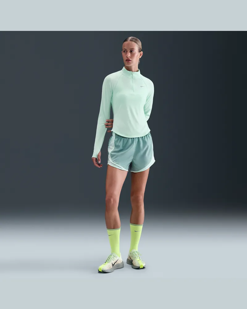 Nike Tempo Dri-Fit Laufshorts mit Innenslip und mittelhohem Bund (Damen) - Grün Grün