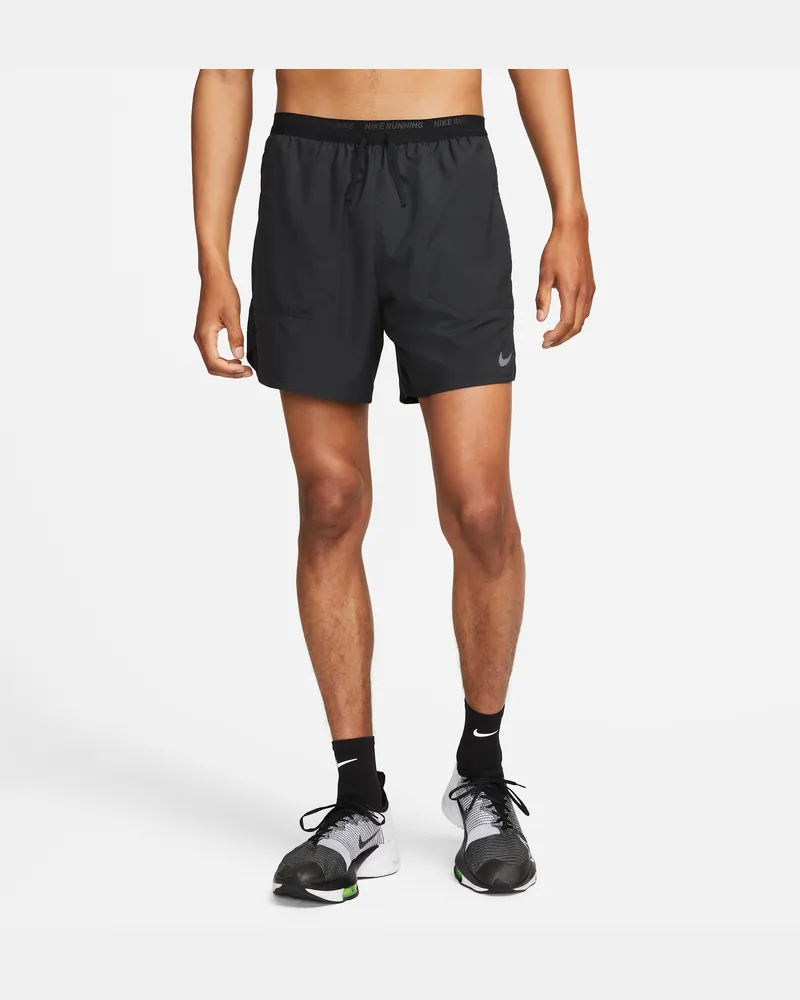 Nike Stride Dri-FIT 2-in-1-Laufshorts für Herren (ca. 18 cm) - Schwarz Schwarz