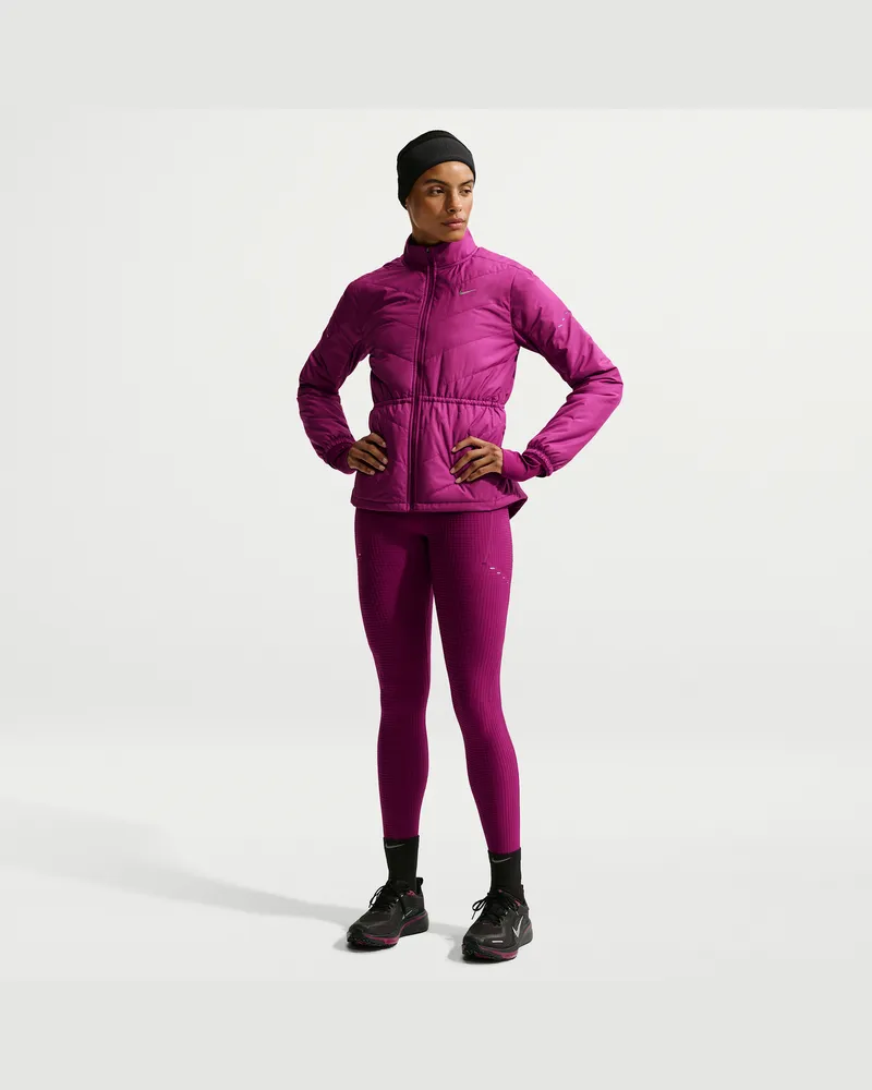 Nike Swift Therma-FIT Lauf-Leggings mit hohem Bund (Damen) - Rot Rot