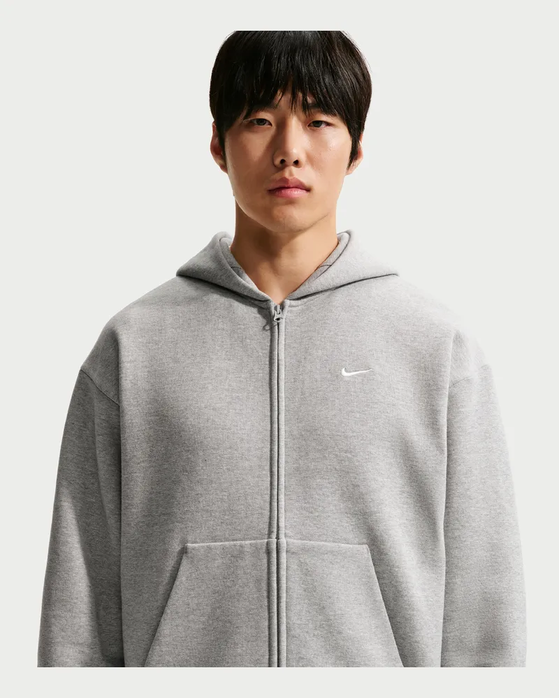 Nike Solo Fleece Kapuzenjacke (Herren) - Grau Grau