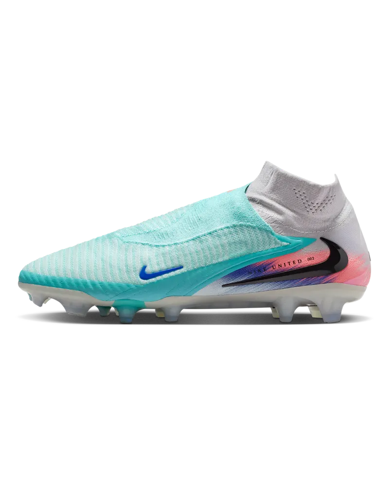 Nike United Phantom 6 High Elite Fußballschuh für normalen Rasen - Grün Grün