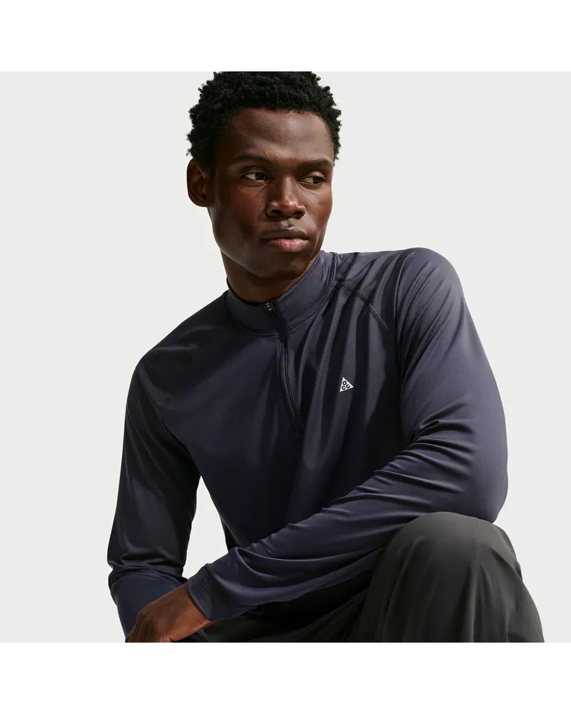 Nike ACG Wildsee Dri-FIT Wander-Longsleeve mit Viertelreißverschluss (Herren) - Grau Grau