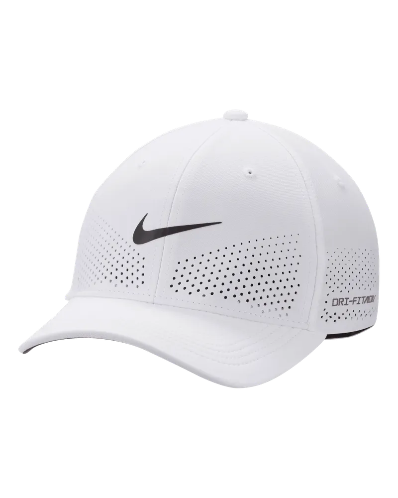 Nike Dri-FIT ADV Club strukturierte SwooshFlex-Cap - Weiß Weiß