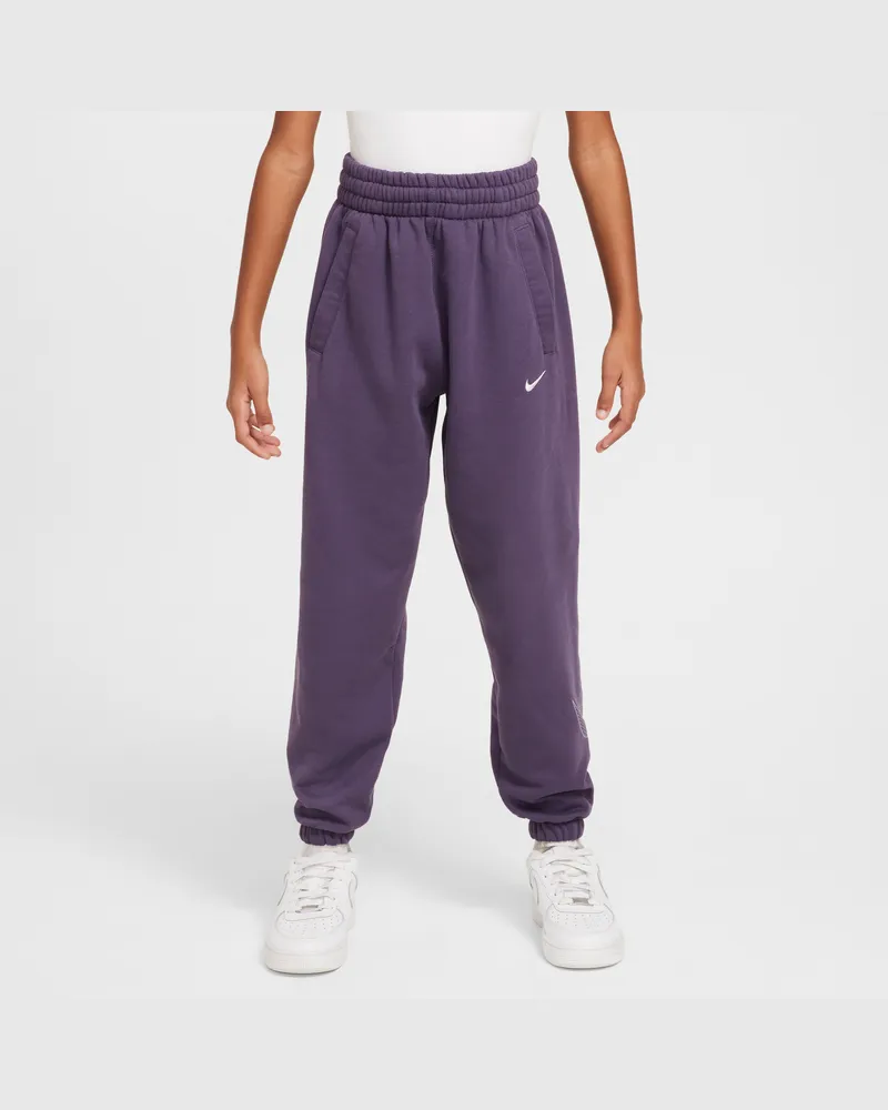 Nike Sportswear Club Fleece lockere Hose für ältere Kinder (Mädchen) - Lila Lila