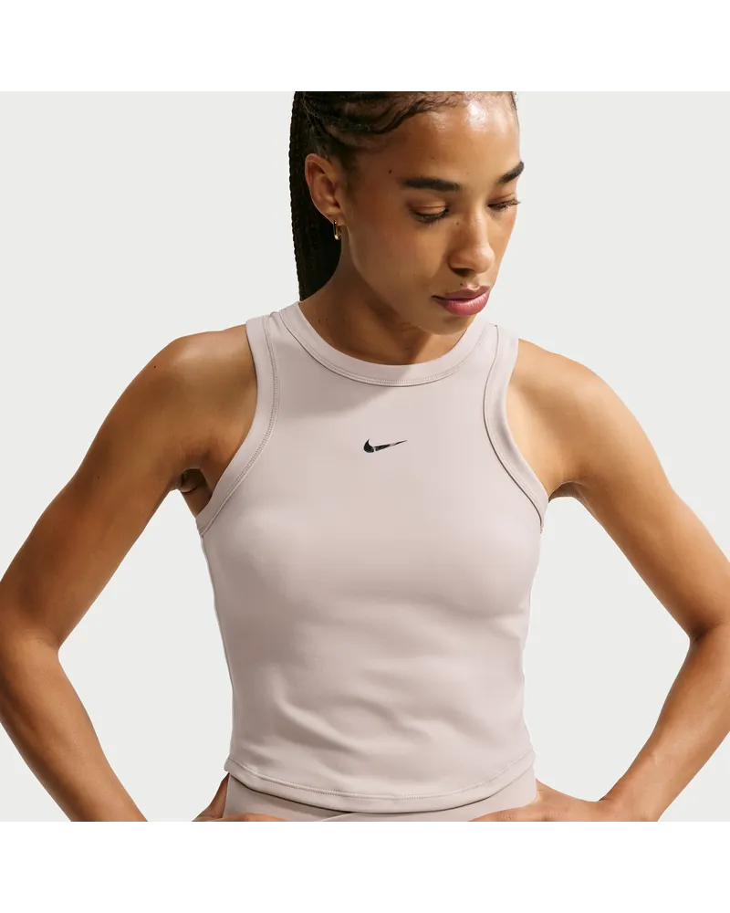 Nike One Fitted Dri-FIT Kurztanktop (Damen) - Braun Braun