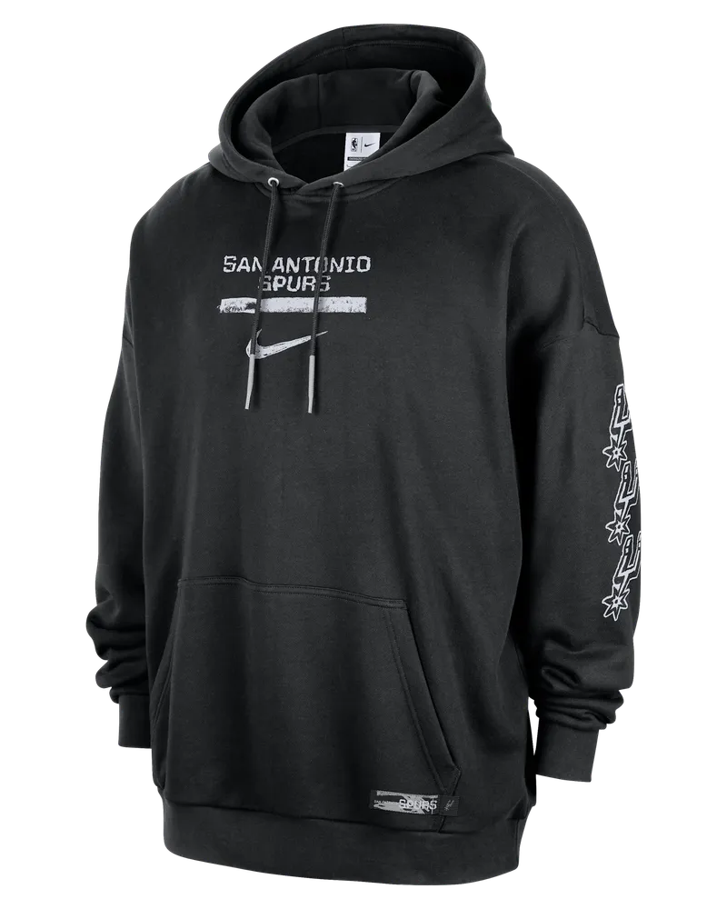 Jordan San Antonio Spurs Courtside  NBA Club Premium-Hoodie für Herren - Schwarz Schwarz
