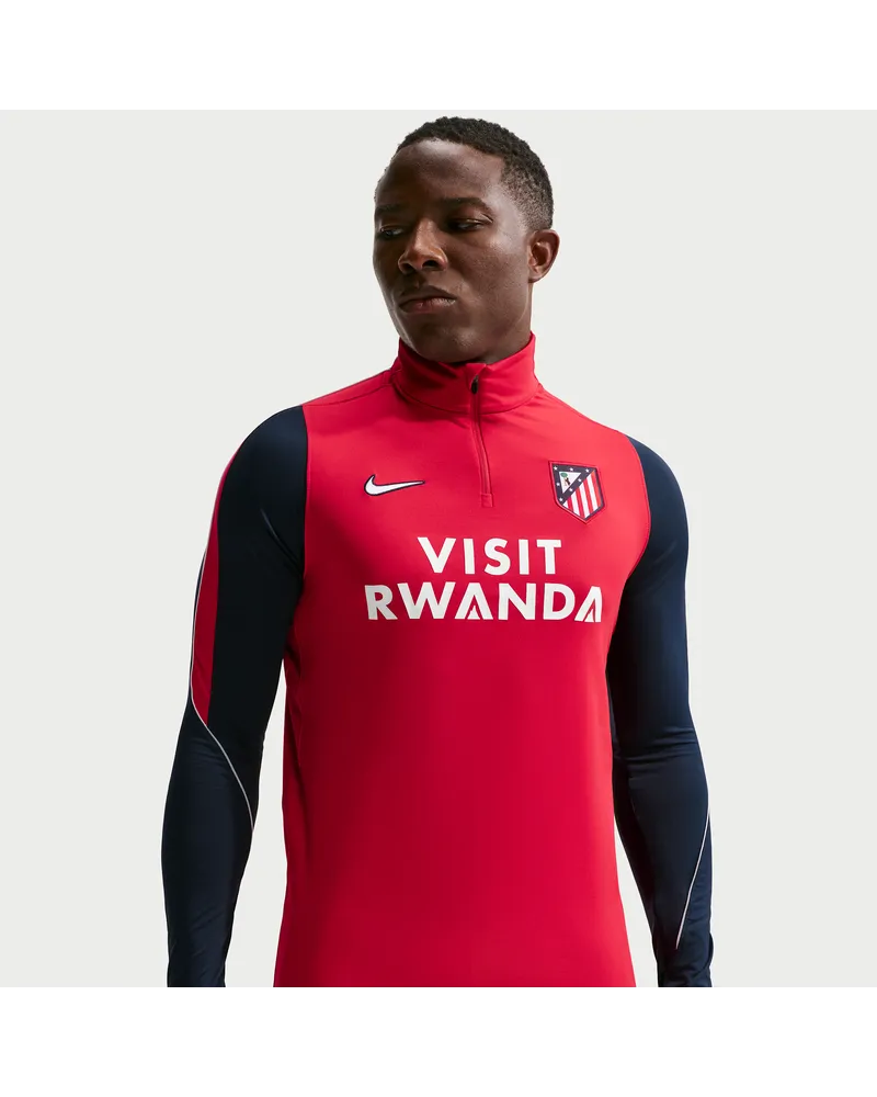 Nike Atlético Madrid Strike Third  Dri-FIT Fußball-Drill-Strickoberteil (Herren) - Rot Rot