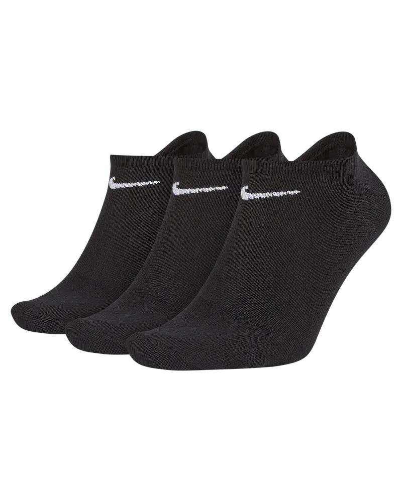Nike Lightweight No-Show Trainingssocken (3 Paar) - Schwarz Schwarz