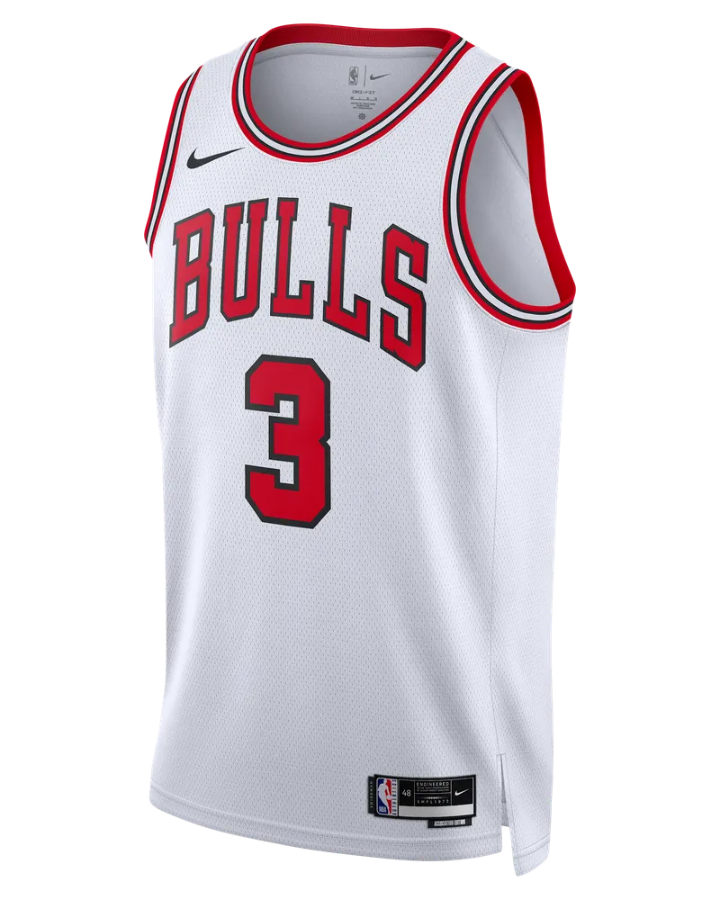 Nike Chicago Bulls Association Edition  Dri-FIT NBA Swingman Trikot für Herren - Weiß Weiß