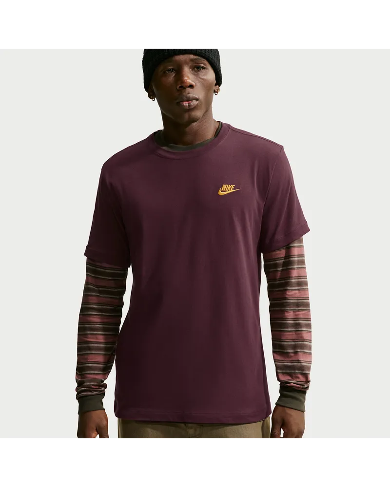 Nike Club Herren-T-Shirt - Rot Rot