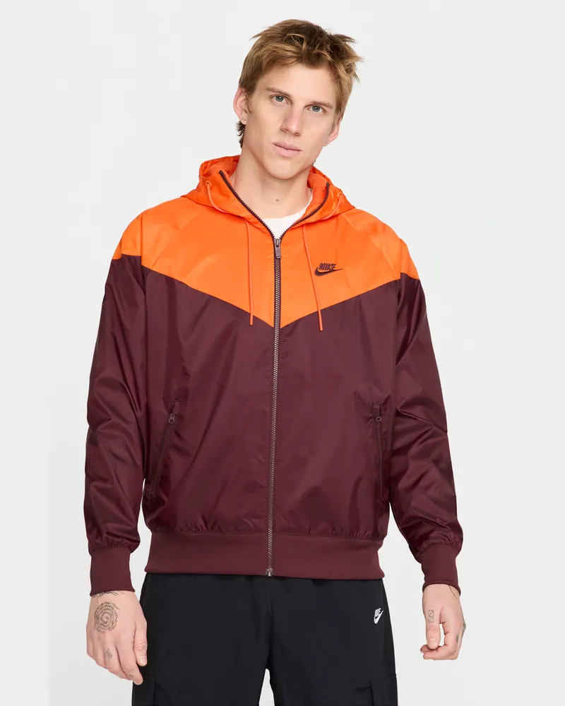 Nike Windrunner Herrenjacke mit Kapuze - Rot Rot