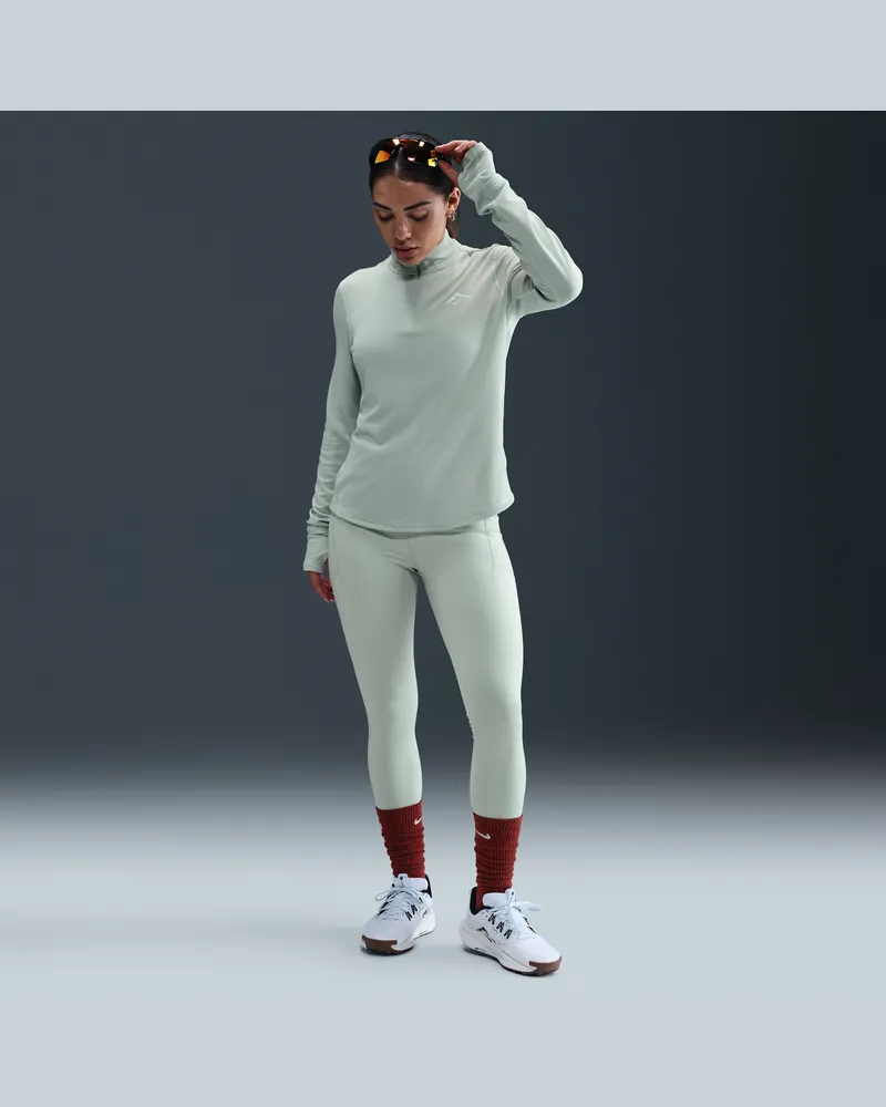 Nike Trail Lauf-Leggings mit 7/8-Länge und hohem Bund (Damen) - Grau Grau