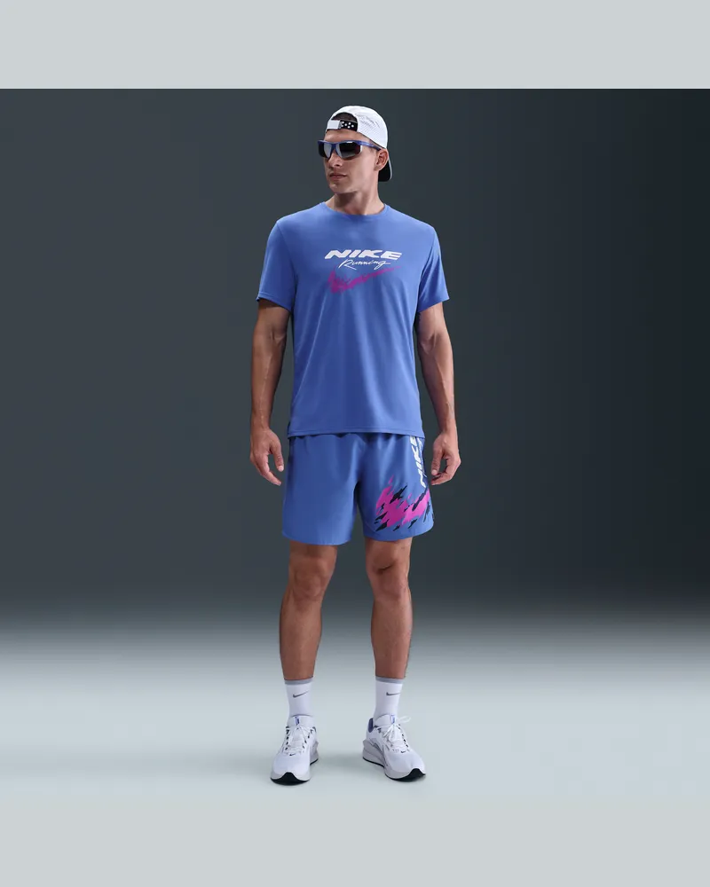 Nike Challenger Dri-FIT-Laufshorts mit Futter für Herren (ca. 18 cm) - Blau Blau