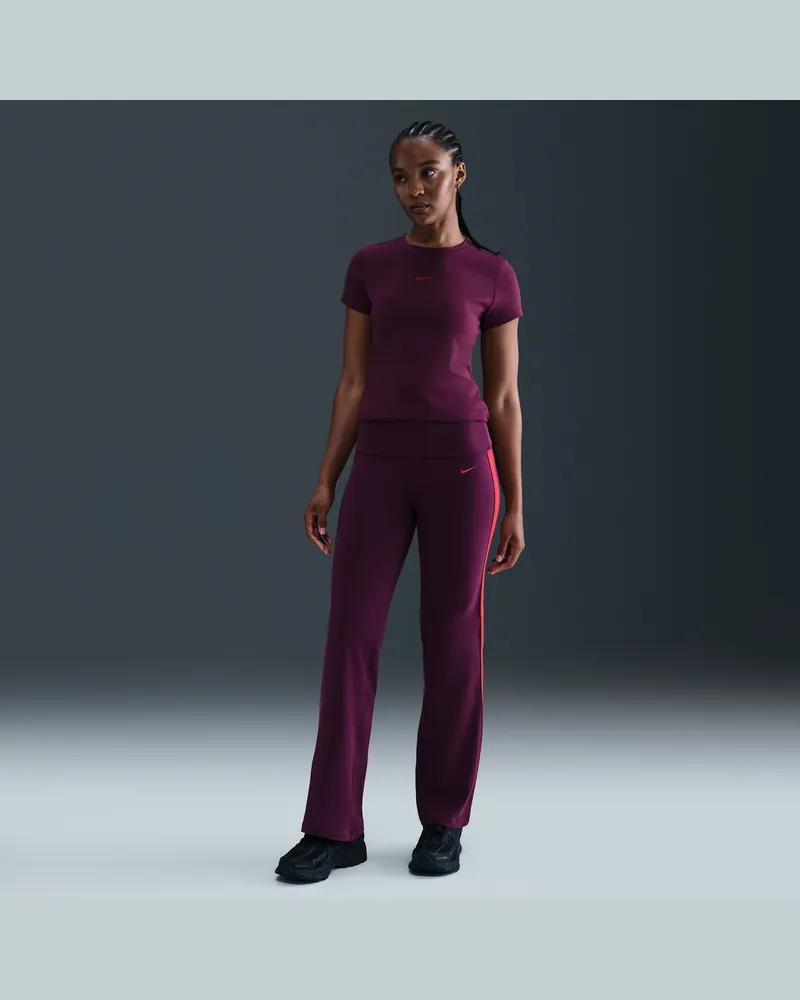 Nike Sportswear Hose mit hohem Bund für Damen - Rot Rot