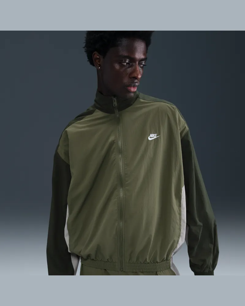 Nike Web-Trainingsjacke im Oversize-Stil (Damen) - Grün Grün