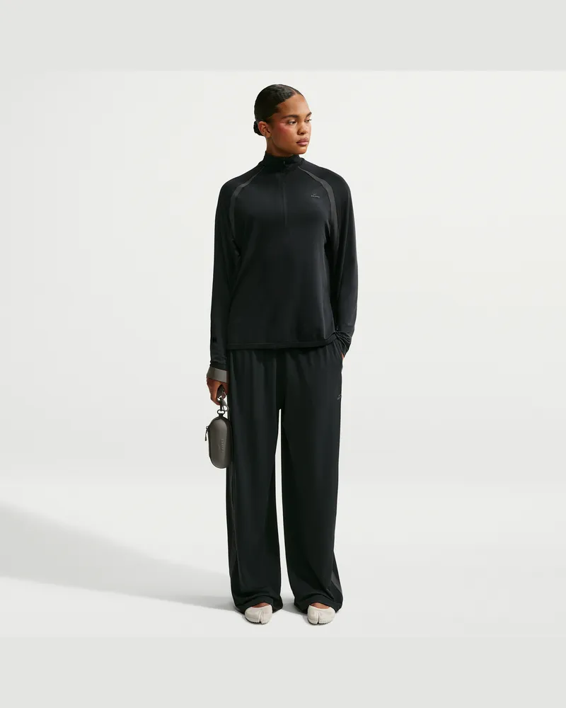 Nike SKIMS Hose aus dehnbarem Strickmaterial mit weitem Bein (Damen) - Schwarz Schwarz