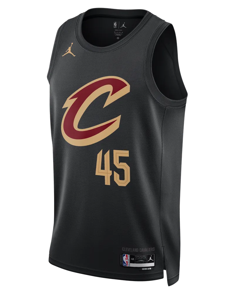 Jordan Cleveland Cavaliers Statement Edition  Dri-FIT NBA Swingman Trikot für Herren - Schwarz Schwarz