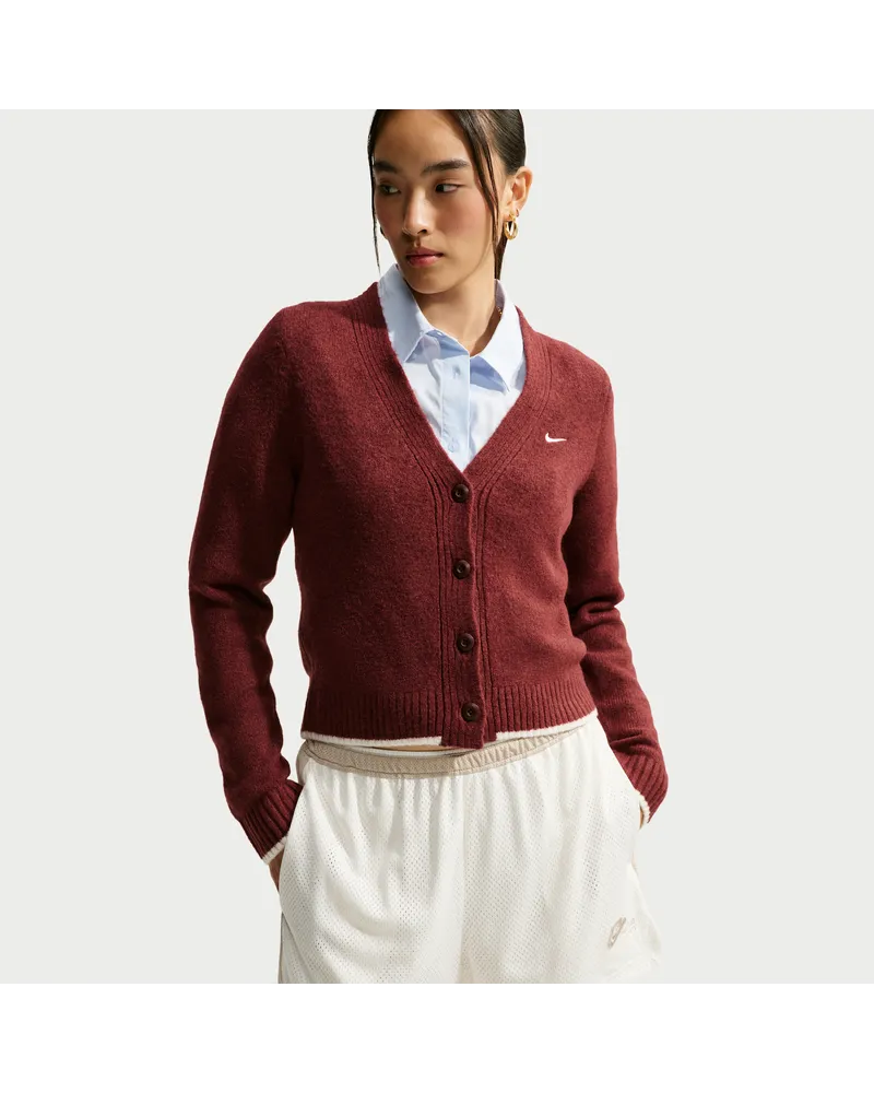 Nike Chill Knit schmal geschnittener Cardigan (Damen) - Lila Lila