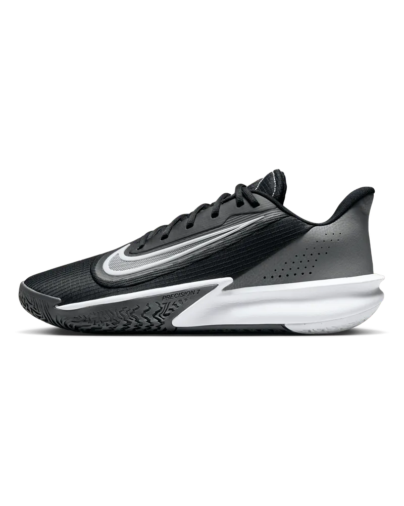 Nike Precision 7 Basketballschuh für Herren - Schwarz Schwarz