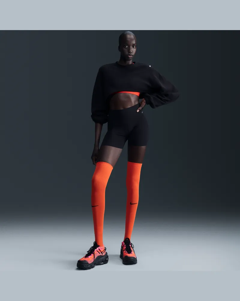 Nike Zenvy Bike Shorts mit hohem Bund (Damen, ca. 12,5 cm) - Schwarz Schwarz