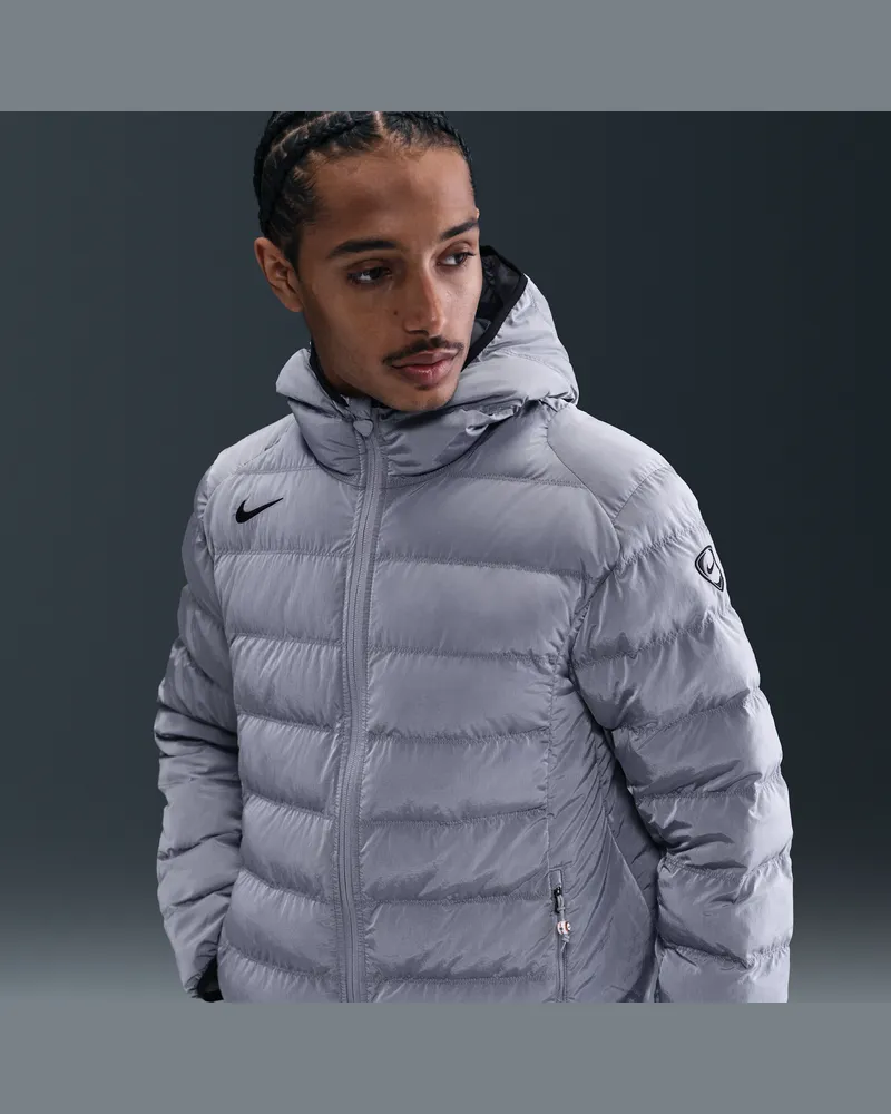 Nike Total 90 Therma-FIT Fußball-Puffer-Jacke (Herren) - Grau Grau