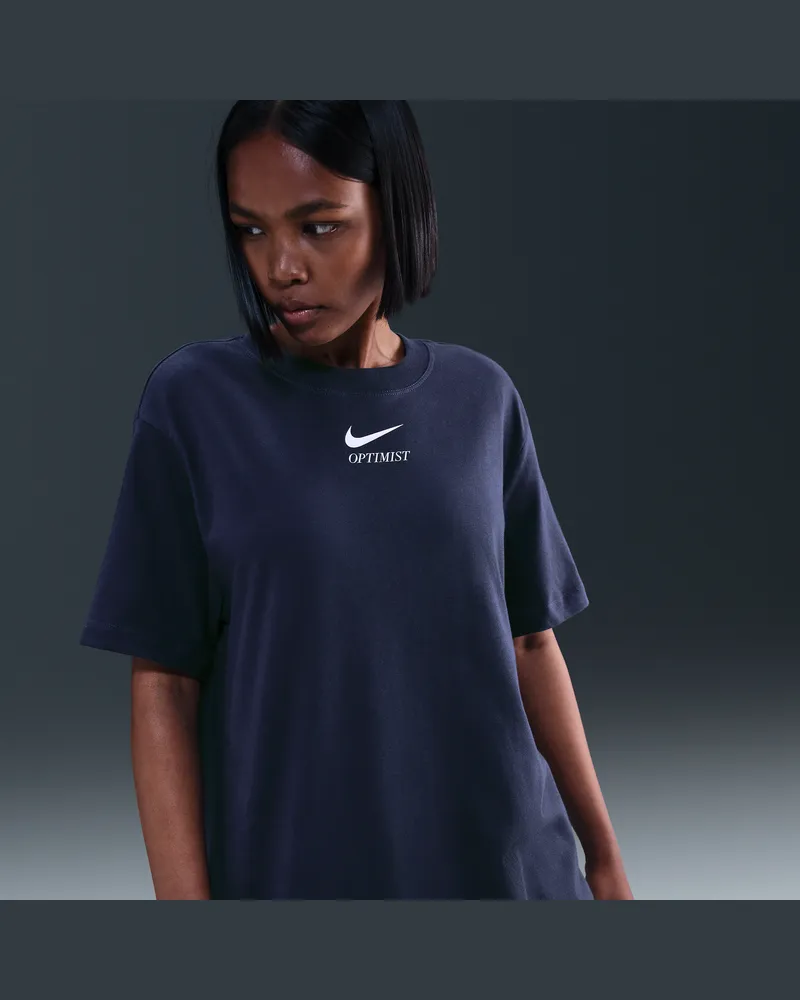 Nike Sportswear Damen-T-Shirt - Blau Blau