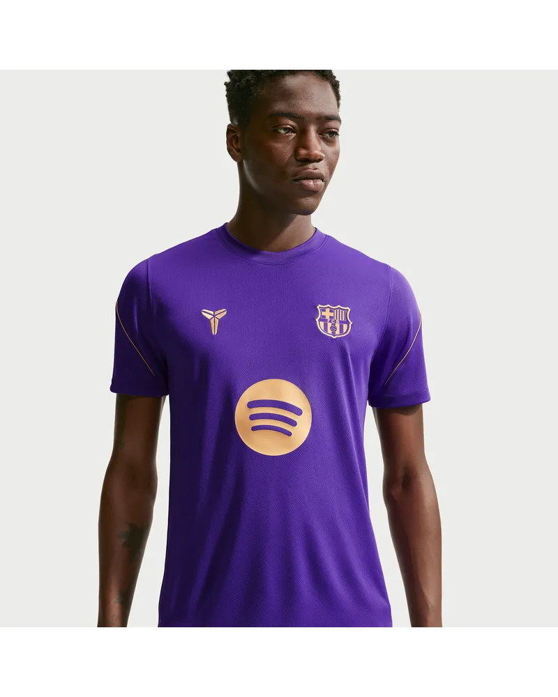 Nike FC Barcelona Strike Away Kobe Kurzarm-Fußballshirt mit Dri-FIT-Technologie (Herren) - Lila Lila