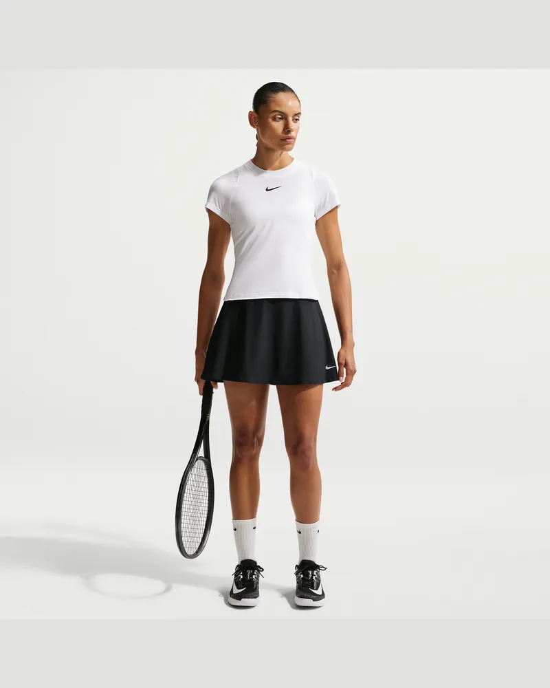 Nike Victory Dri-FIT gerüschter Tennisrock (Damen) - Schwarz Schwarz