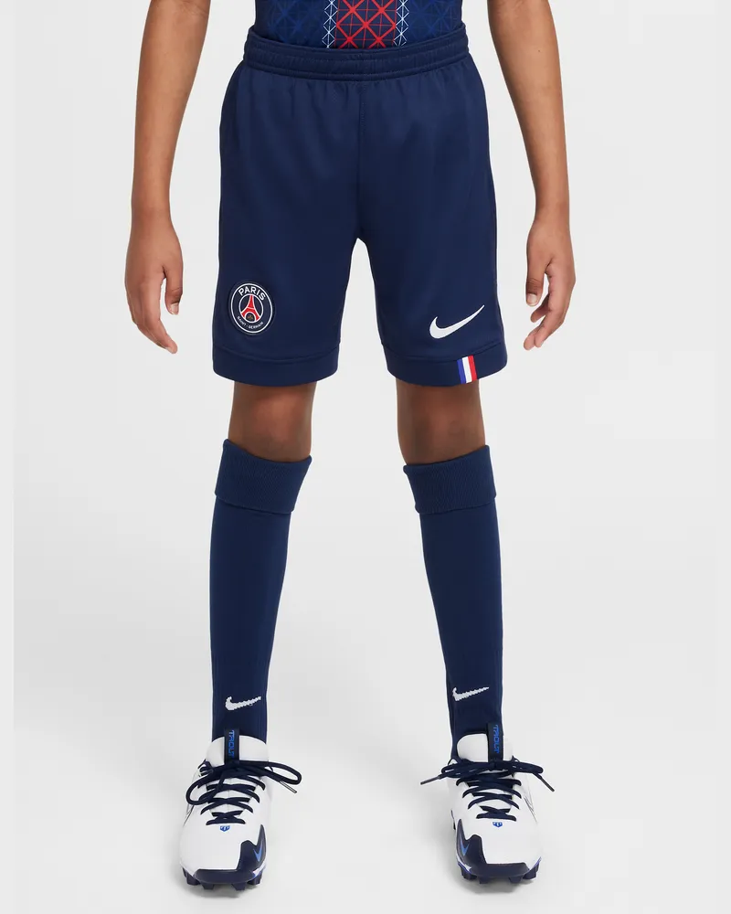 Nike Paris Saint-Germain 2025/26 Stadium Home  Replika-Fußballshorts mit Dri-FIT-Technologie (ältere Kinder) - Blau Blau