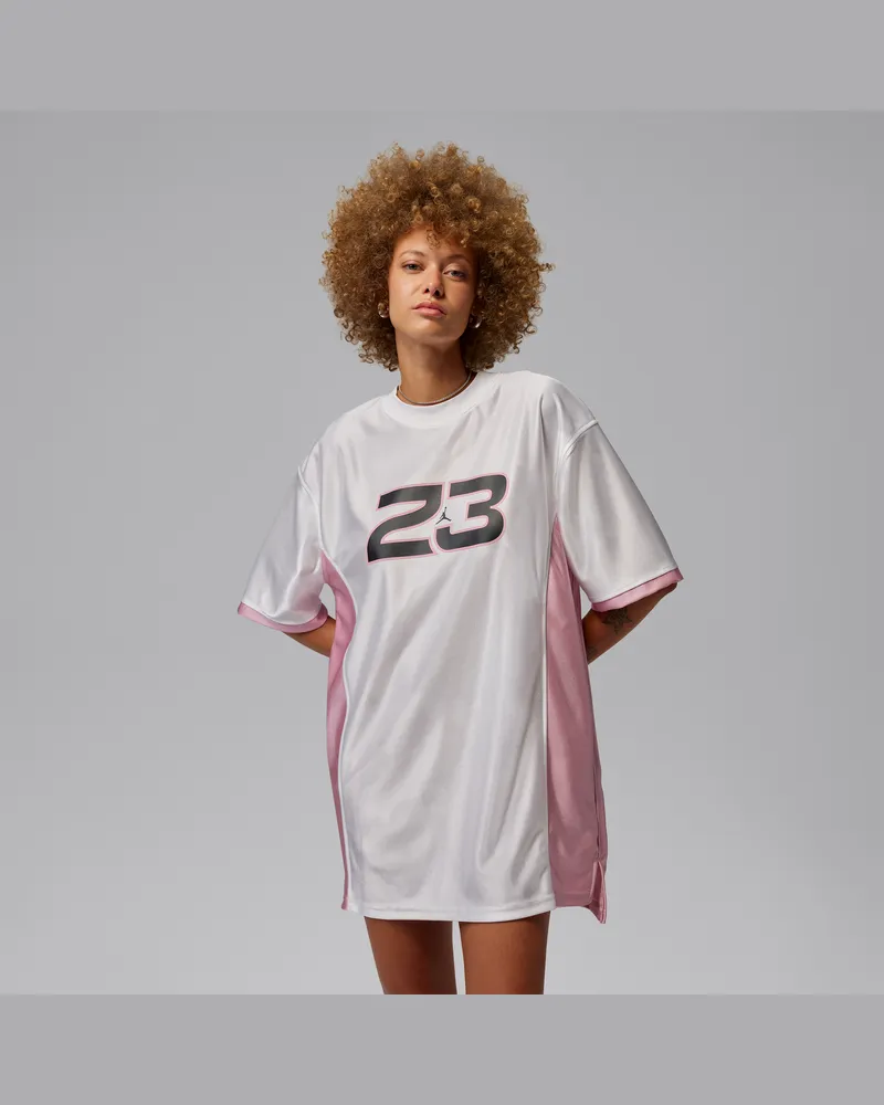 Jordan Brooklyn Jersey-Kleid (Damen) - Weiß Weiß