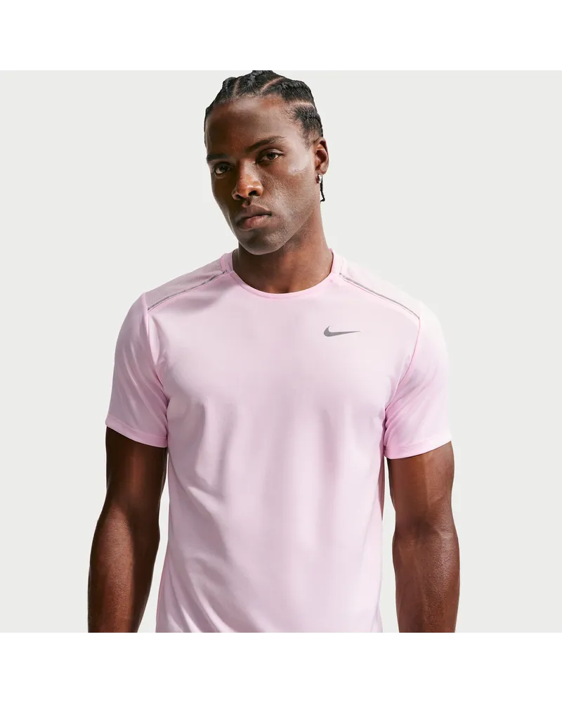 Nike Miler Kurzarmshirt mit Dri-FIT-Technologie (Herren) - Pink Pink