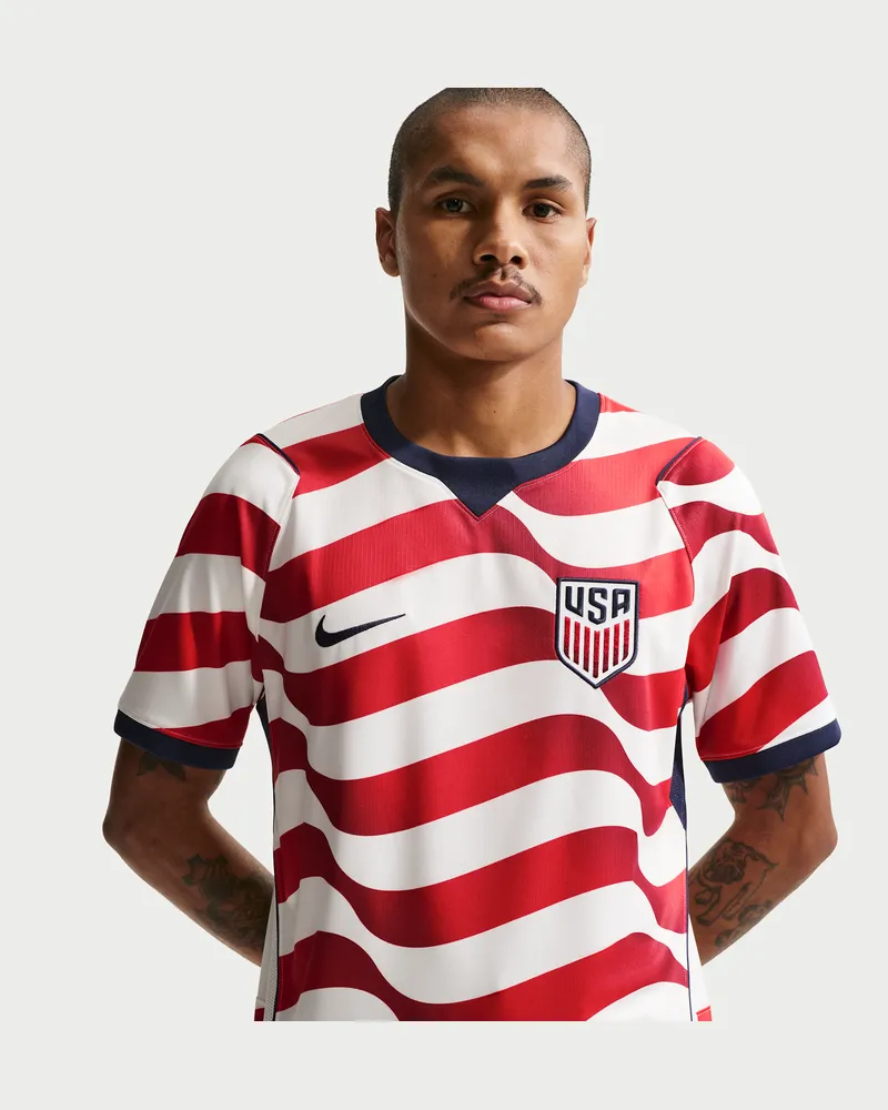 Nike USMNT 2026 Stadium Home  Dri-FIT Replika-Fußballtrikot (Herren) - Weiß Weiß