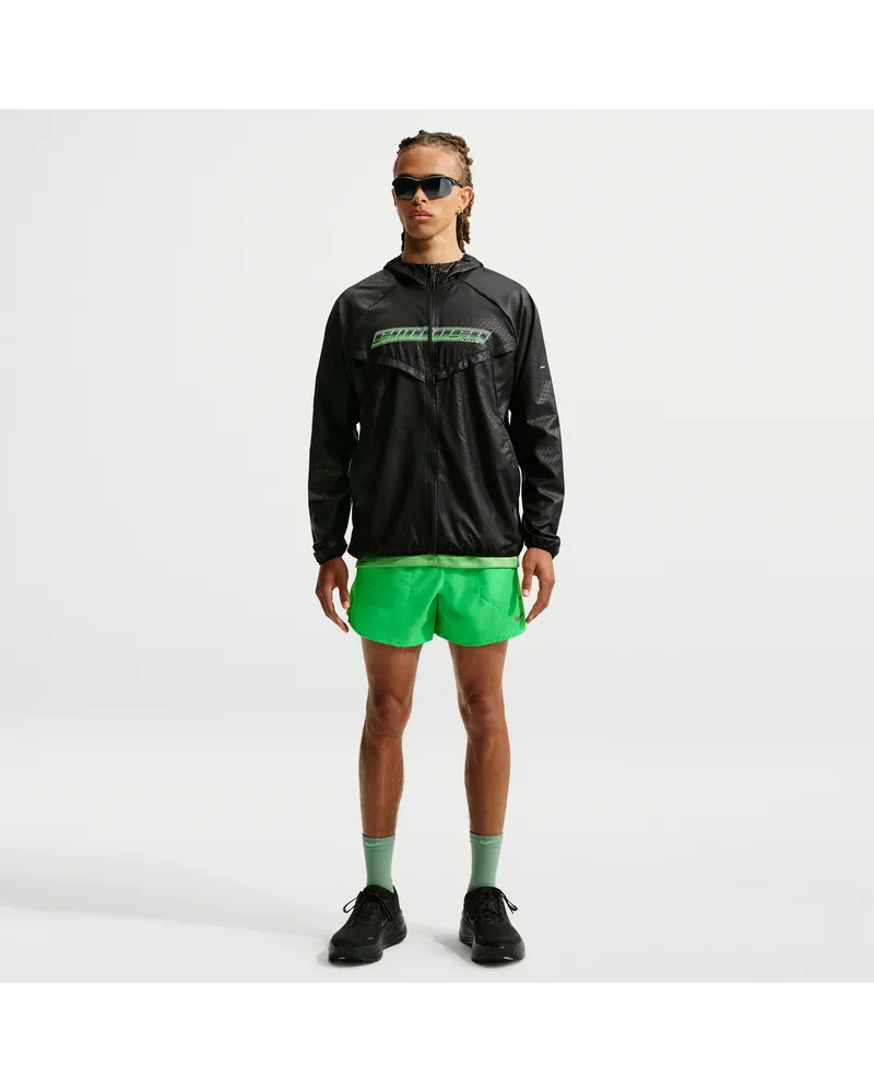 Nike Stride Dri-FIT Laufshorts mit integriertem Slip (ca. 12,5 cm) (Herren) - Grün Grün
